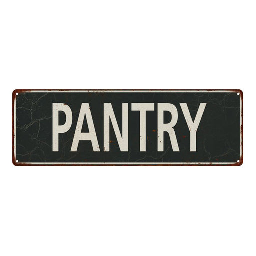 Pantry Metal Sign Vintage Looking 106180062035