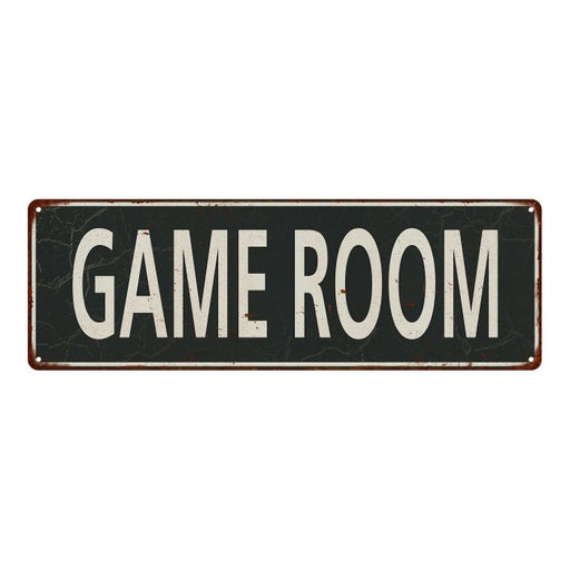 Game Room Metal Sign Vintage Looking 106180062055