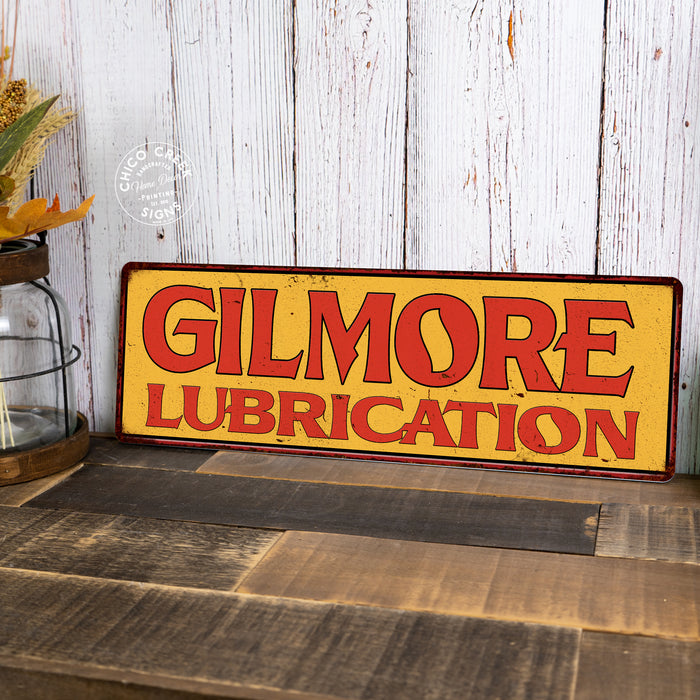 Gilmore Lubrication Vintage Look Metal Sign