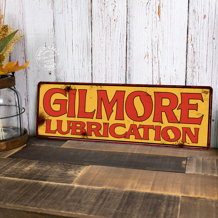 Gilmore Lubrication Vintage Look Metal Sign
