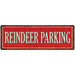 Reindeer Parking Holiday Christmas Metal Sign 6x18 106180065014