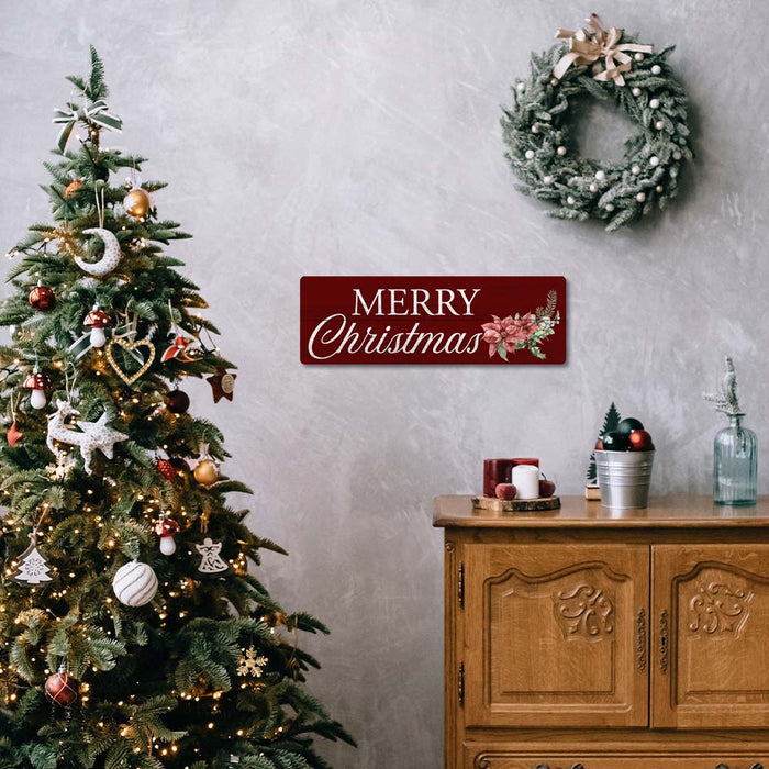 Merry Christmas Holiday Wall Decor Vintage Retro Metal Sign 106180065016