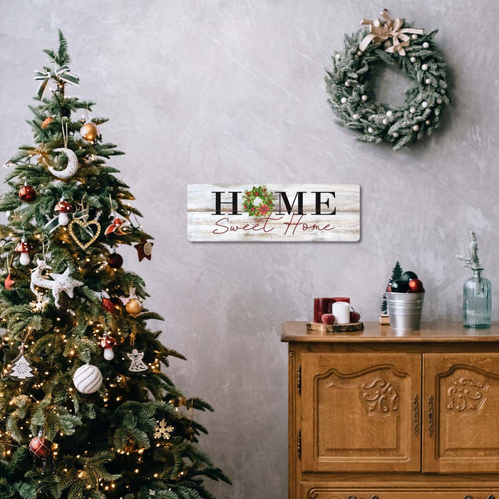 Home Sweet Home Holiday Christmas Wall Decor Vintage Rustic Metal Sign 106180065017