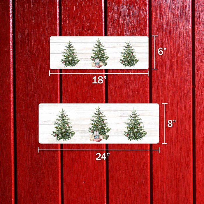 Christmas Trees With Presents and Decorations Holiday Christmas Wall Decor 106180065024
