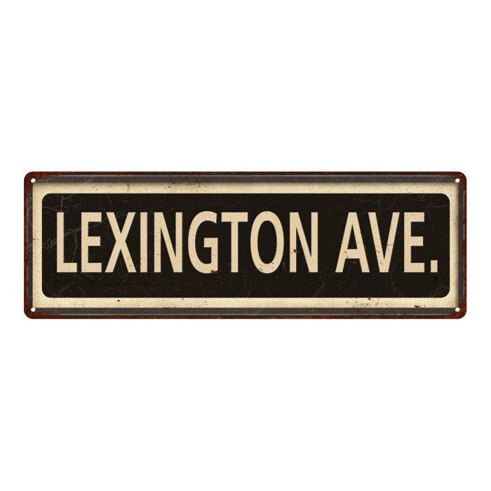 Lexington Ave. Vintage Looking Metal Sign Home Decor 6x18 106180066010