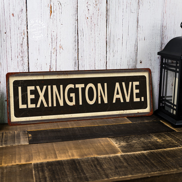 Lexington Ave. Vintage Looking Metal Sign Home Decor 106180066010