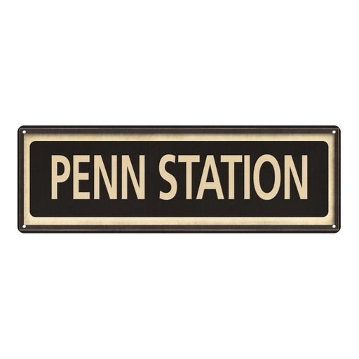 Penn Station Vintage Looking Metal Sign Home Decor 6x18 106180066016