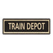 Train Depot Vintage Looking Metal Sign Home Decor 6x18 106180066018