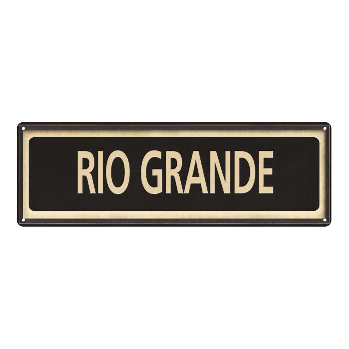 Rio Grande Vintage Looking Metal Sign Home Decor 6x18 106180066026