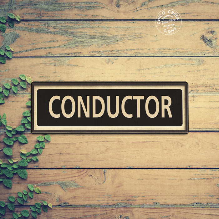 Conductor Vintage Looking Metal Sign Home Decor 106180066034