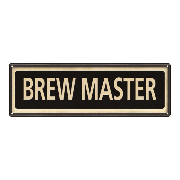 Brew Master Vintage Looking Metal Sign Home Decor 6x18 106180066036