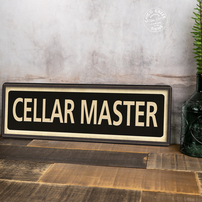 Cellar Master Vintage Looking Metal Sign Home Decor