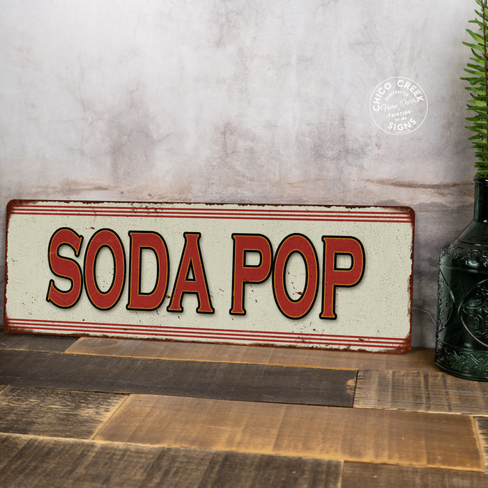 Soda Pop Restaurant Diner Food Vintage Look Metal Sign 106180068009
