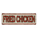 Fried Chicken Restaurant Diner Food Vintage Look Metal Sign 6x18 106180068013