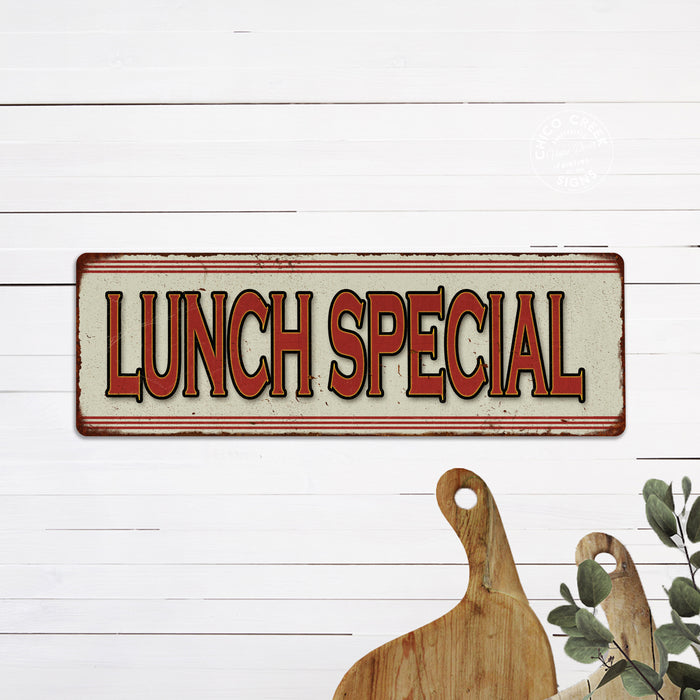 Lunch Special Restaurant Diner Food Vintage Look Metal Sign