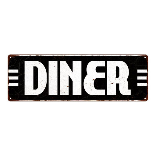 Diner Restaurant Diner Food Vintage Look Metal Sign 6x18 106180069010