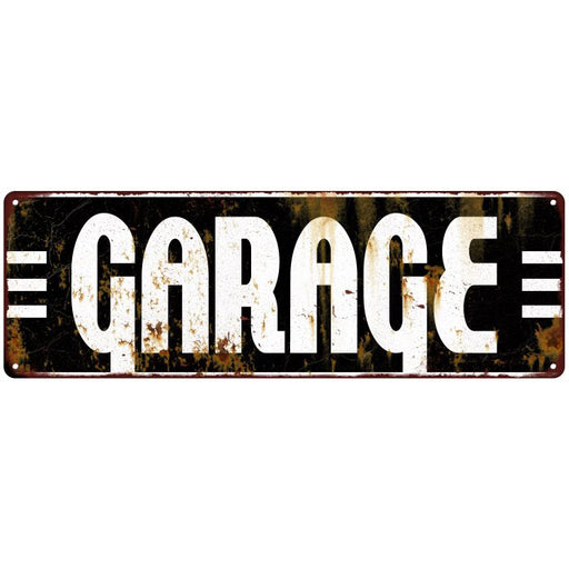 Garage Garage Shop Vintage Looking Metal Sign 6x18 106180069016