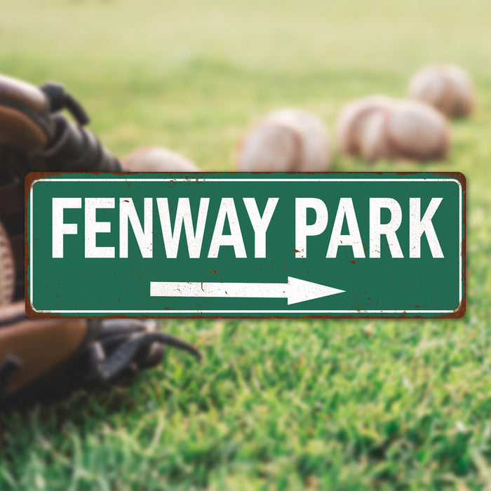 Fenway Park Vintage Look Ballpark Baseball Metal Sign