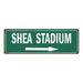 Shea Stadium Vintage Look Ballpark Baseball Metal Sign 6x18 106180073002