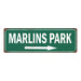 Marlins Park Vintage Look Ballpark Baseball Metal Sign 6x18 106180073005
