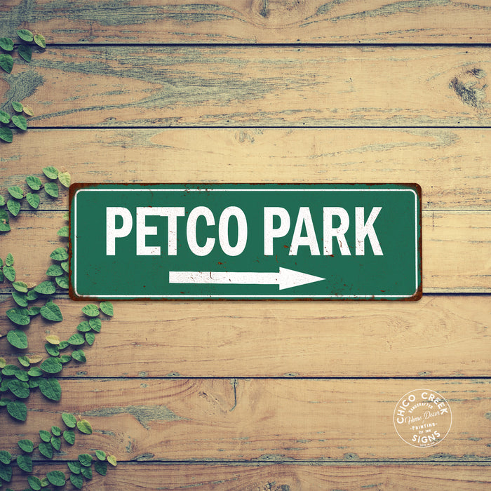 PETCO Park Vintage Look Ballpark Baseball Metal Sign 106180073006
