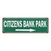 Citizens Bank Park Vintage Look Ballpark Baseball Metal Sign 6x18 106180073016