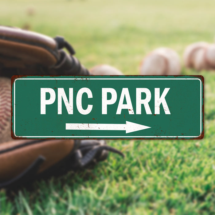 PNC Park Vintage Look Ballpark Baseball Metal Sign 6x18 106180073023