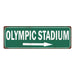 Olympic Stadium Vintage Look Ballpark Baseball Metal Sign 6x18 106180073024