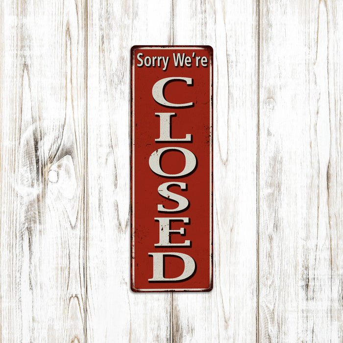 Sorry Closed Diner Restaurant Vintage Looking Metal Sign 106180074006