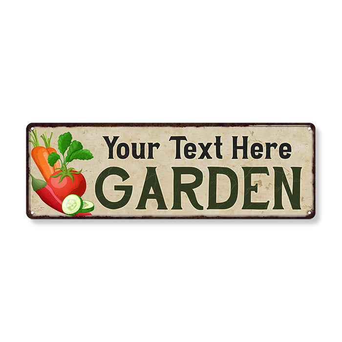 Personalized Garden Vegatables Chic Decor Sign Gift 106180089001