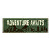 Adventure Awaits Camping Outdoors Metal Sign Gift 6x18 106180091013