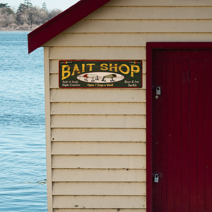 Bait Shop Sign Rustic Decor