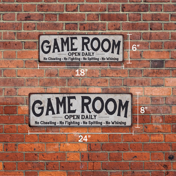Game Room Sign Vintage Decor Wall Signs Gameroom Decorations Ideas Games Arcade Retro Gamer Wall Art 106180091035