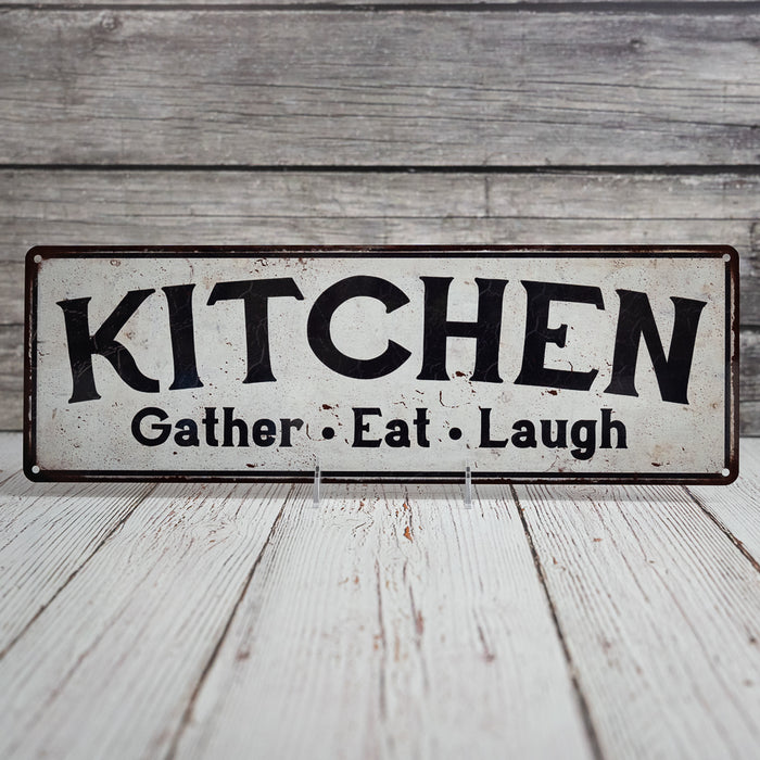 Kitchen Vintage Look Rustic 6x18 Metal Sign Chic Retro 106180091037