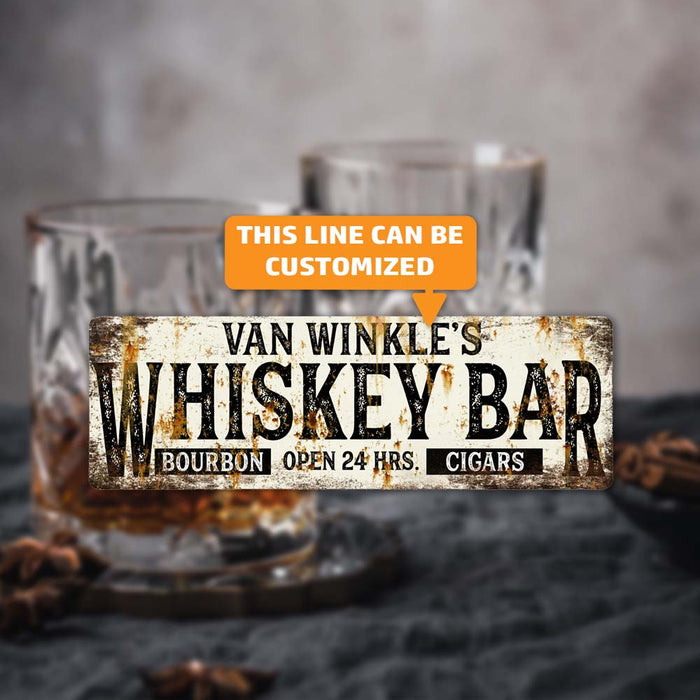 Personalized Whiskey Bar Metal Sign 106180094001