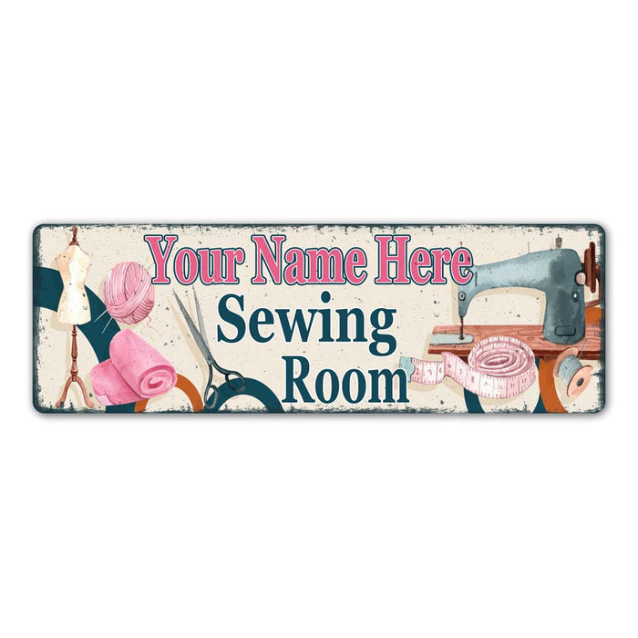Personalized Sewing Room Sign Custom Name Signs 106180099001