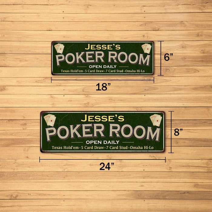 Personalized Poker Room Sign 106180102001