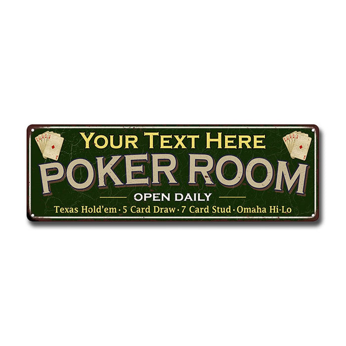 Personalized Poker Room Sign 106180102001