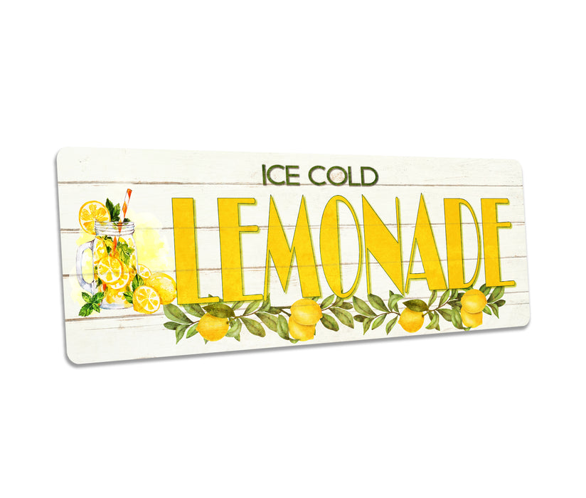 Ice Cold Lemonade Sign Farm Stand Farmers Market Fruit Garden Greenhouse Decor 106182001002