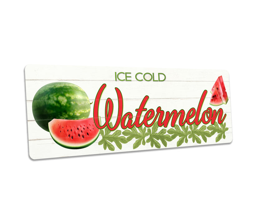 Ice Cold Watermelon Sign Farm Stand Farmers Market Fruit Garden Greenhouse Decor 106182001003