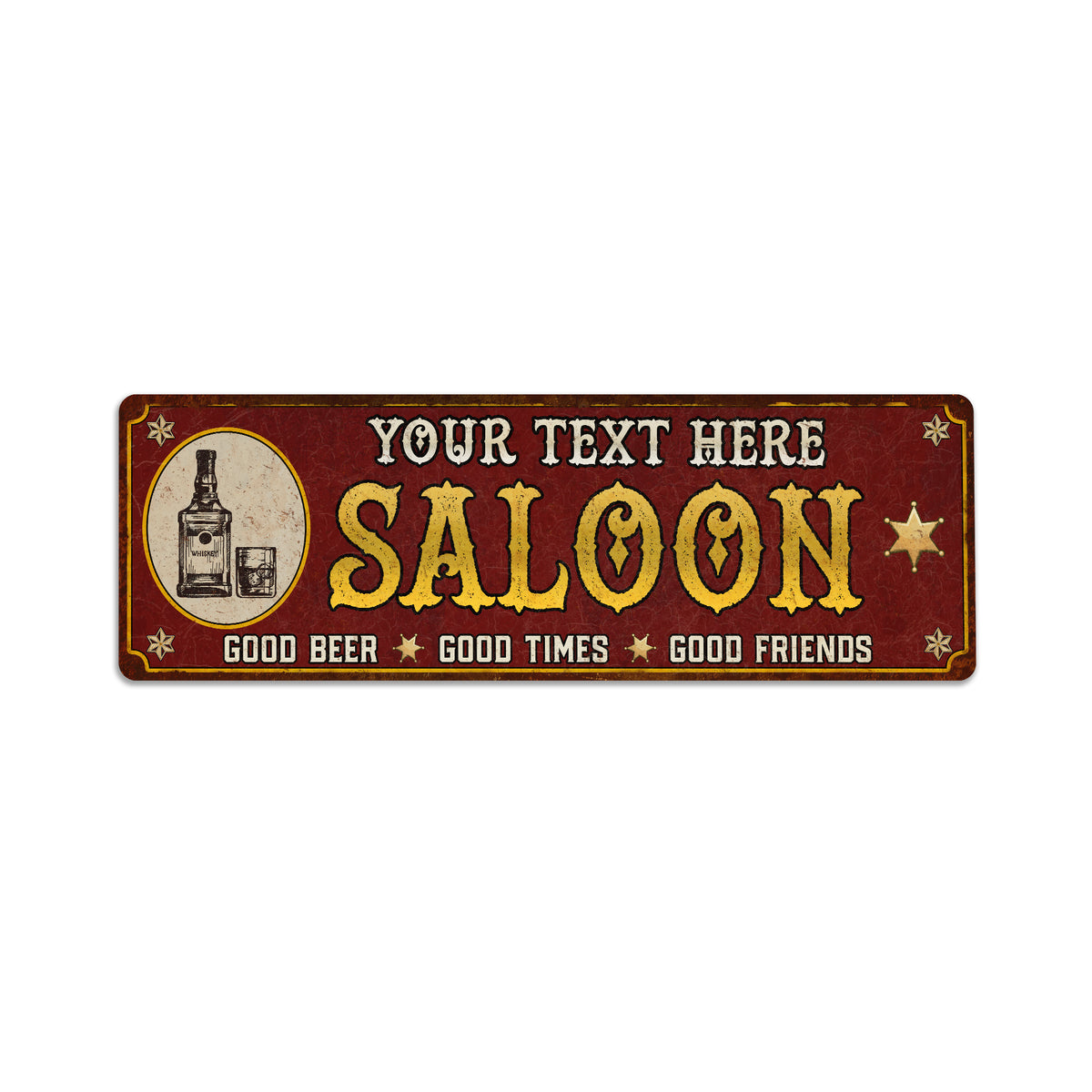 Personalized Saloon Home Bar Sign Rustic Distressed Pub Man Cave 10618 ...
