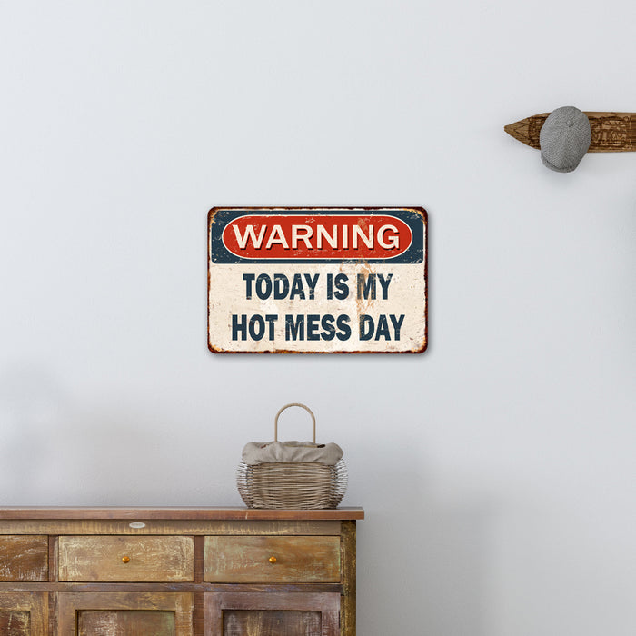 Personalized Warning Distressed Metal Sign Garage Shop Custom 108120009001