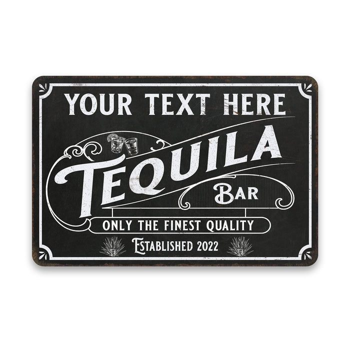 Personalized Tequila Bar Sign Alcohol Beer Man Cave Metal Home Decor Gift 108120123001