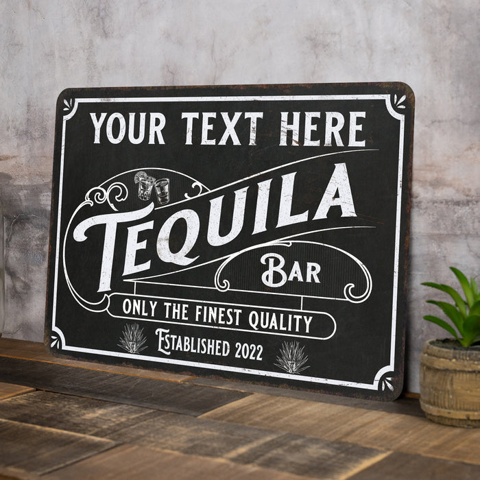 Personalized Tequila Bar Sign Alcohol Beer Man Cave Metal Home Decor Gift 108120123001