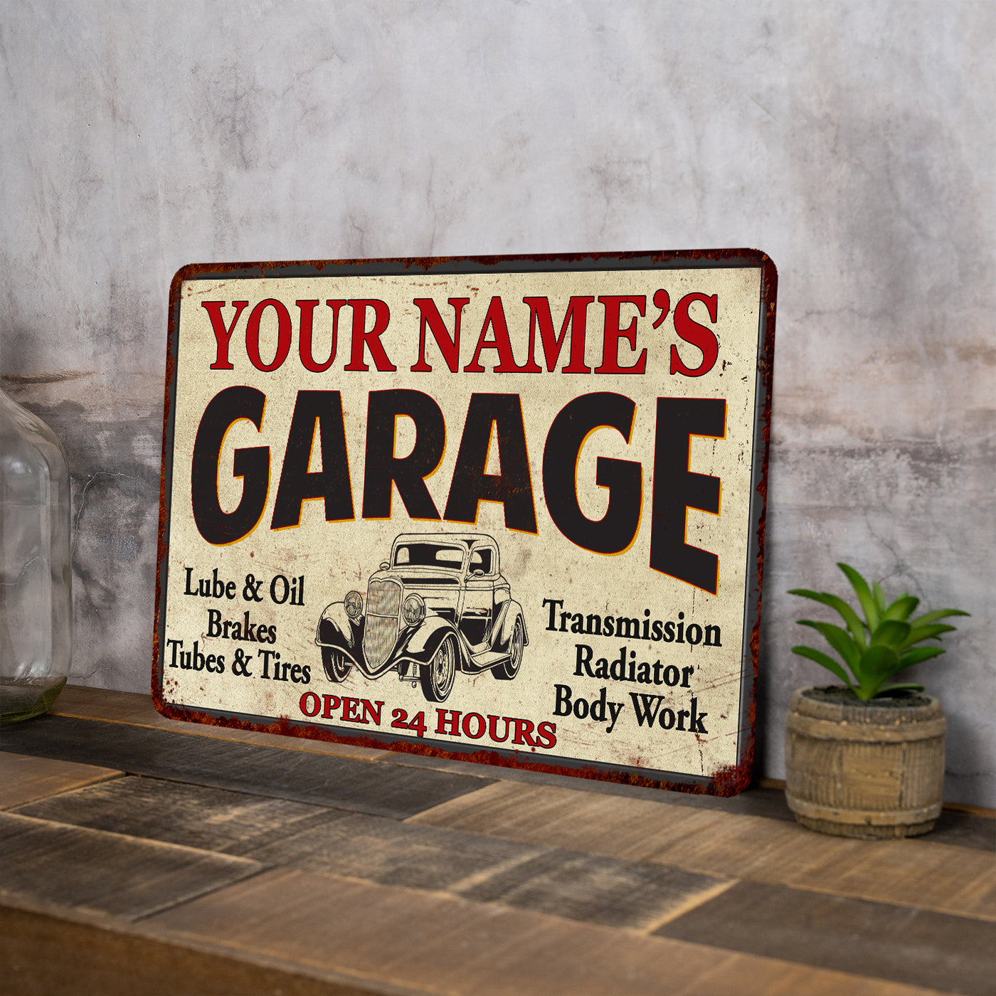 Personalized Garage Man Cave Metal Sign Decor Wall Decor 108120014001 ...