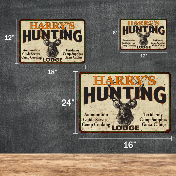 Personalized Hunting Lodge Metal Sign 108120015001