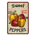 Sweet Peppers Kitchen Vintage Look Chic 8x22 Metal Sign 108120020063