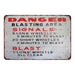 Blasting Area Vintage Look Chic Distressed 8x12 Metal Sign 108120020112