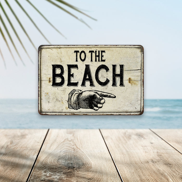 To the Beach Left Hand Vintage Look Chic Distressed 108120020134