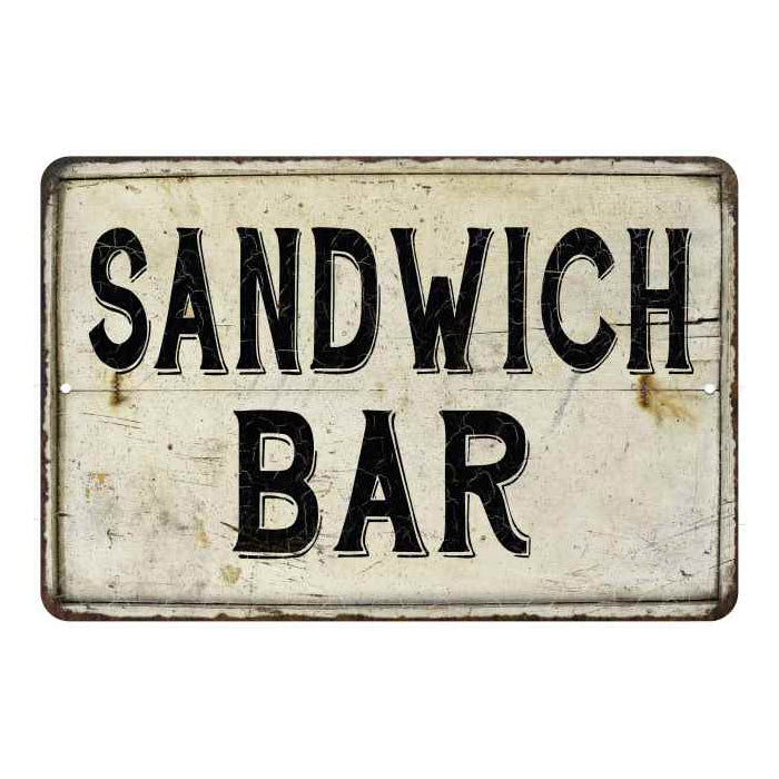 Sandwich Bar Vintage Look Chic Distressed 8x12108120020138